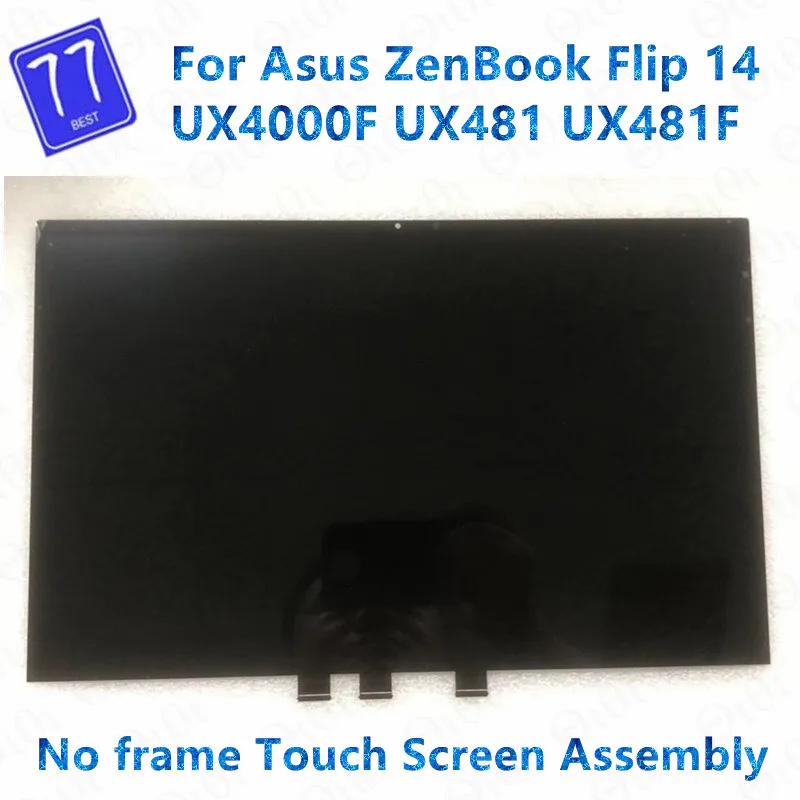 Original 14inch 90NB0P61-R20020 For Asus ZenBook Flip 14 UX4000F UX481 UX481F series Laptop LCD Panel Touch Screen Assembly