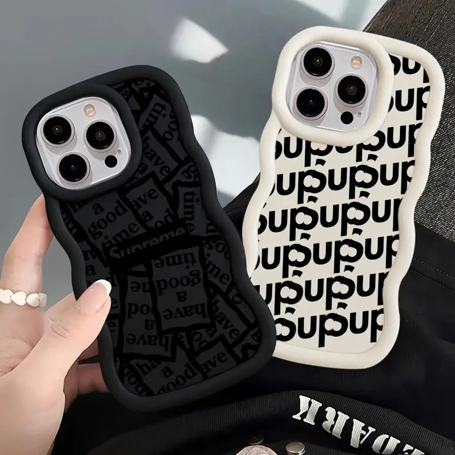 Fashion Supre Arts Phone Case for Apple iPhone 15 16 Pro XS Max 13 14 Plus XR SE 7 8 12 11 Pro plus Matte