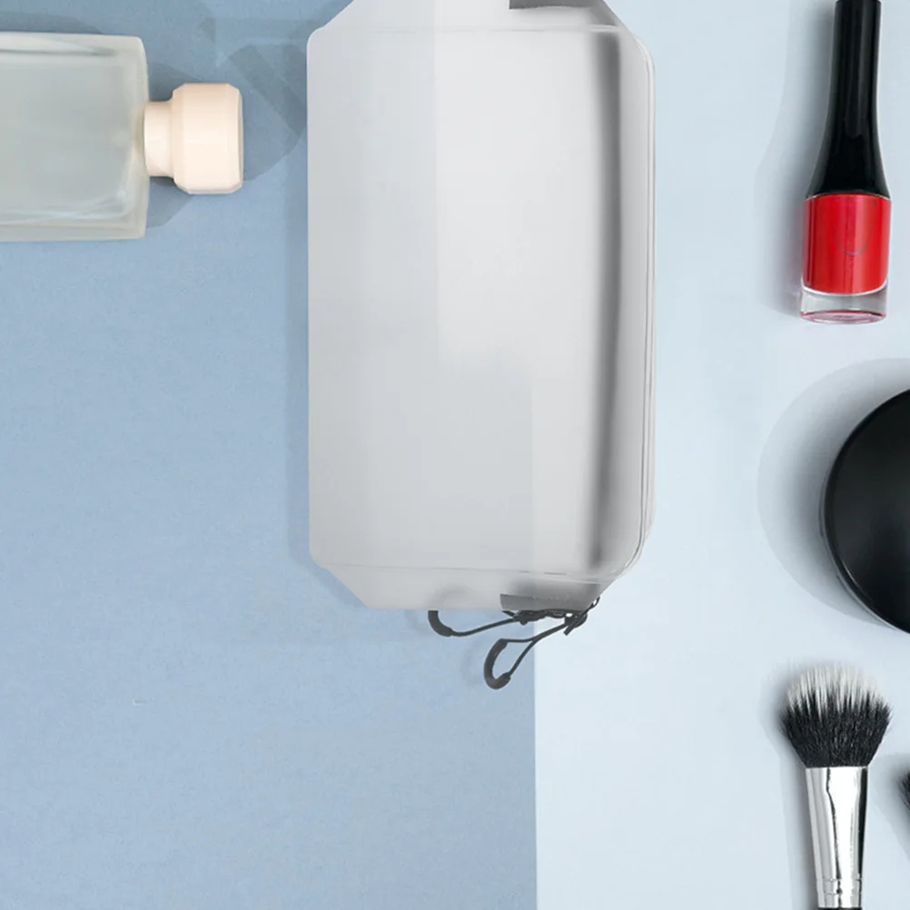 2 قطعة حقيبة مستحضرات تجميل سعة كبيرة حقائب سفر محمولة شبه شفافة سستة منظم تخزين حقائب أدوات الزينة للنساء