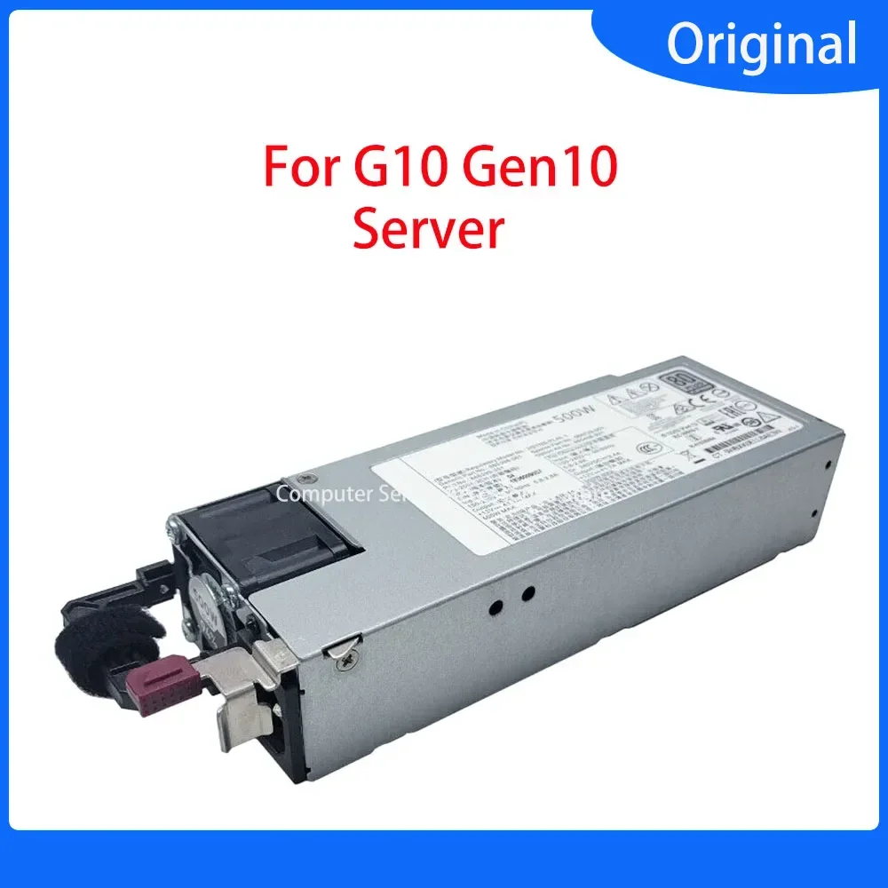 Original 500W for HP G10 Gen10 Gen 10 80 Plus Platinum Switching Power Supply HSTNS-PL40-1 DPS-500AB-31 A 865408-B21 865398-001