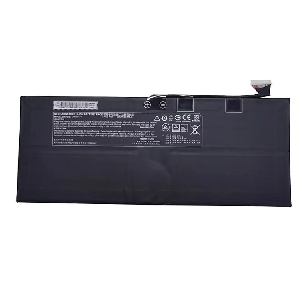 Battery For CLEVO L140AU L140CU L141AU L141CU NS50AU NS50MU NS51AU NS70AU NS70HU NS71AU 7.7V 9600MAH 73WH 9350mAh
