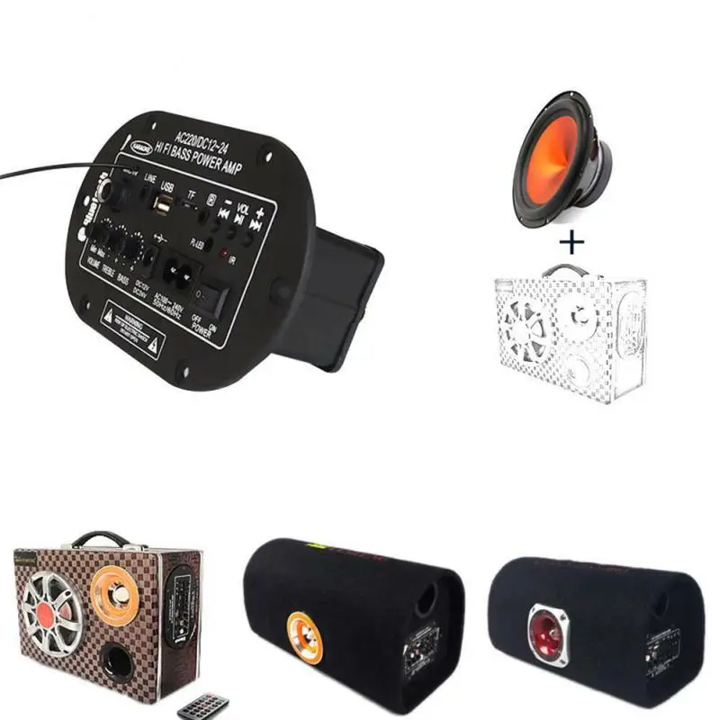 

30W Amplifier Board USB Dac FM Radio TF Player Subwoofer Power Amplifier Consumer Electronics Speaker Accessories