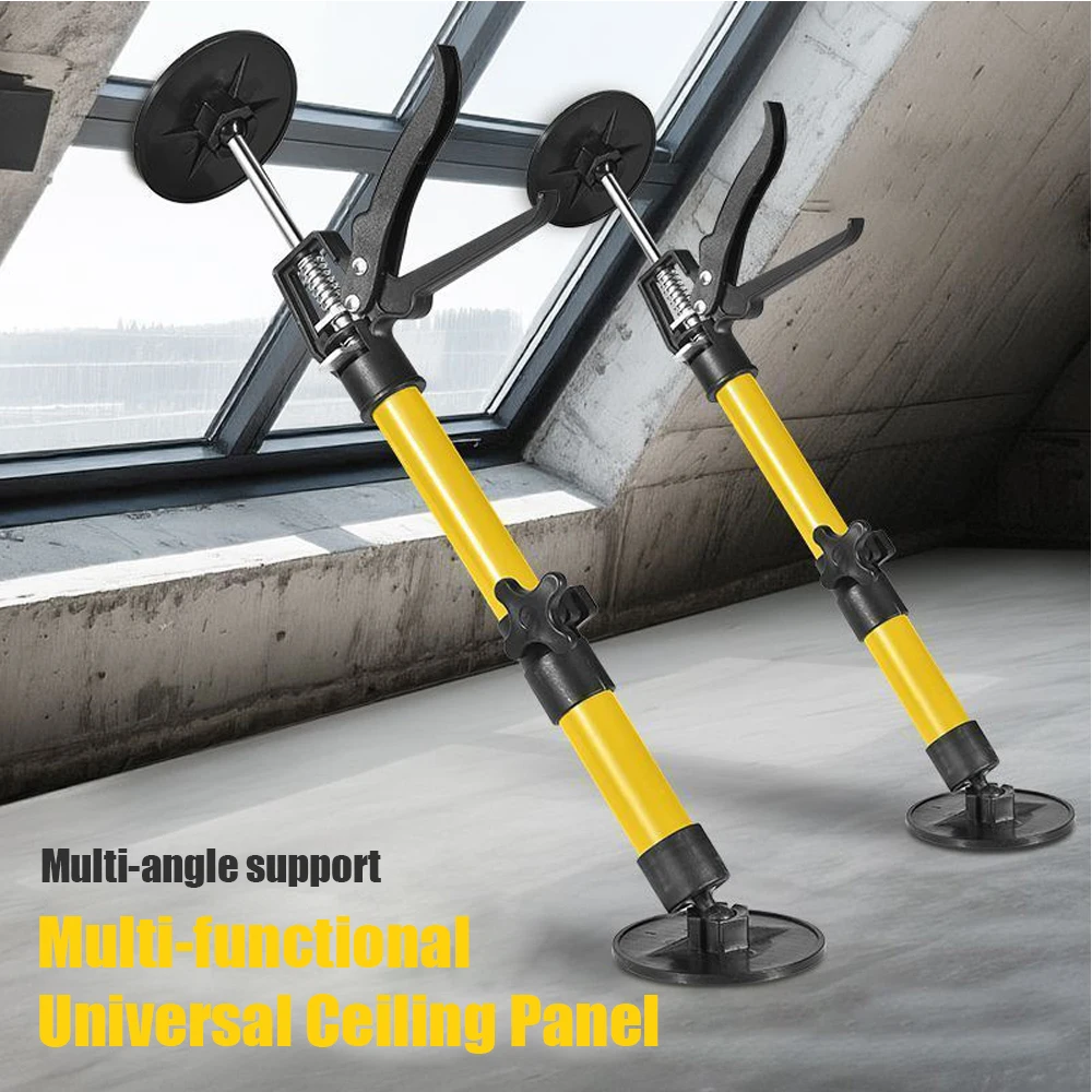

Telescopic Steel Hand Jack Support Rod Labor-Saving Cabinet Board Lifting Tool Adjustable Hand Work Bracket Drywall Construction