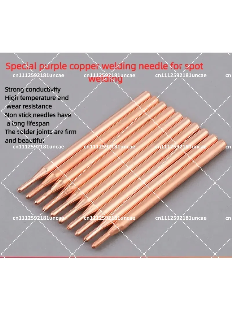 3mm Purple Copper Aluminum Electrode Head 18650 Battery Double Head Spot Welding Needle