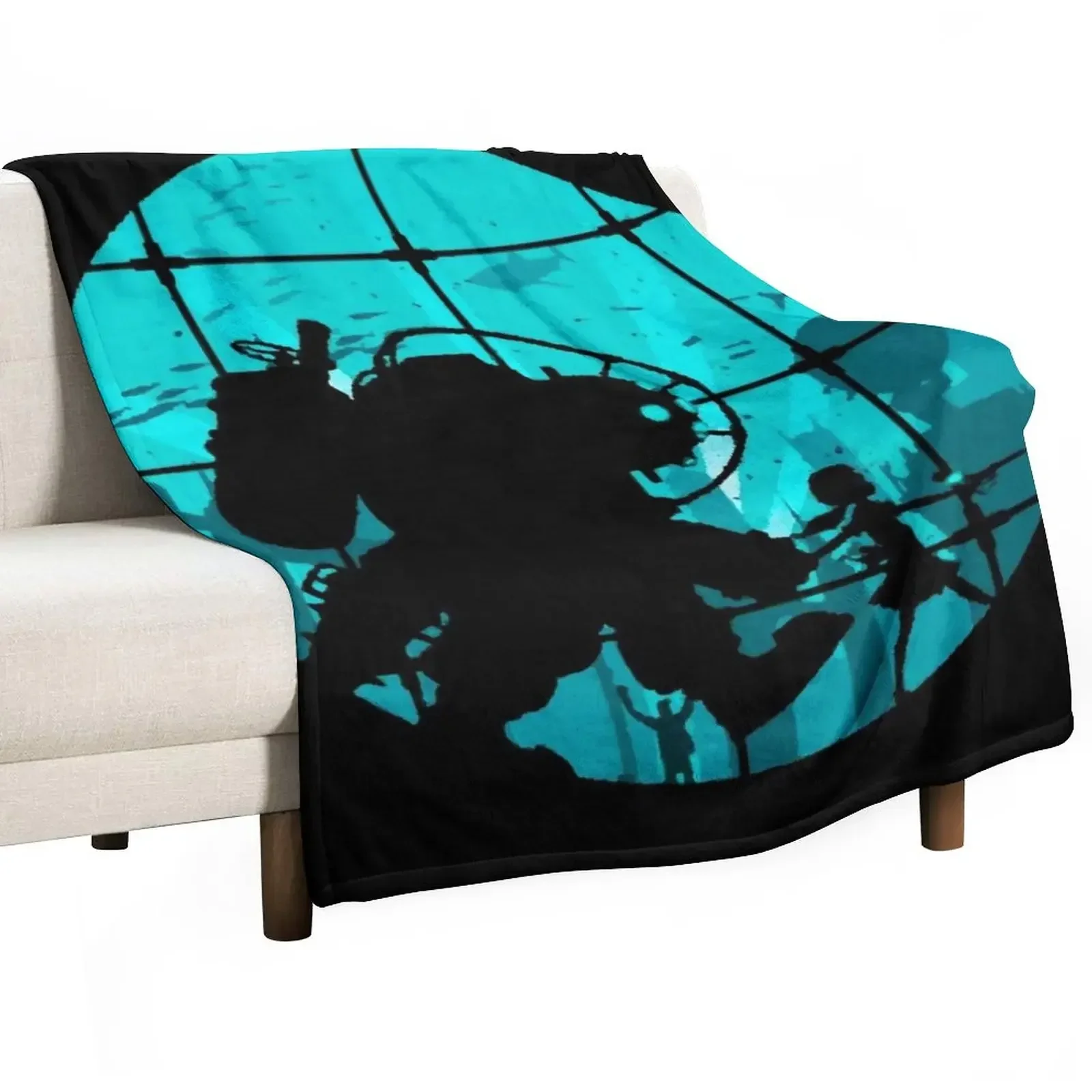 

Bioshock Blue Throw Blanket Winter beds for winter Decorative Beds Blankets