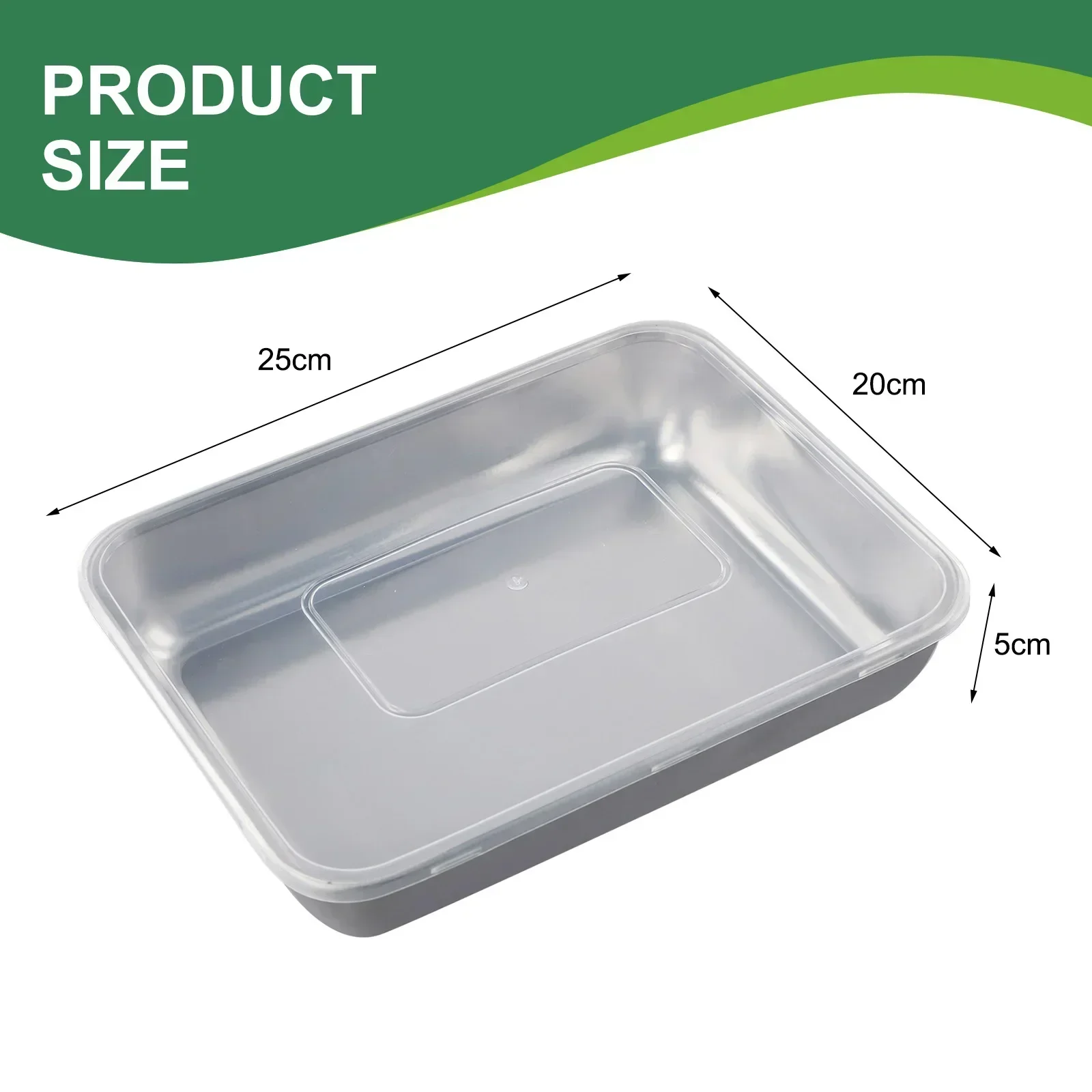 Stainless Steel Square Plate With Lid Rectangular Food Storage Pan Commercial Dish Tray Large Freshing Lunch Box Container