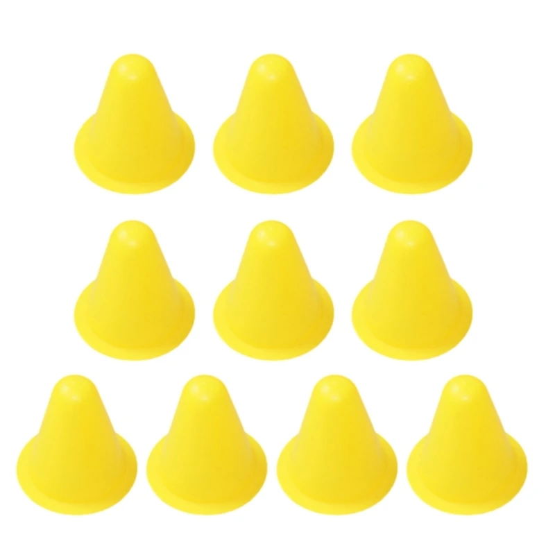 10 Pcs Roller Skating Cones Training Marker Small Cones Mini Cones for Kids Games Indoor and Outdoor Sport