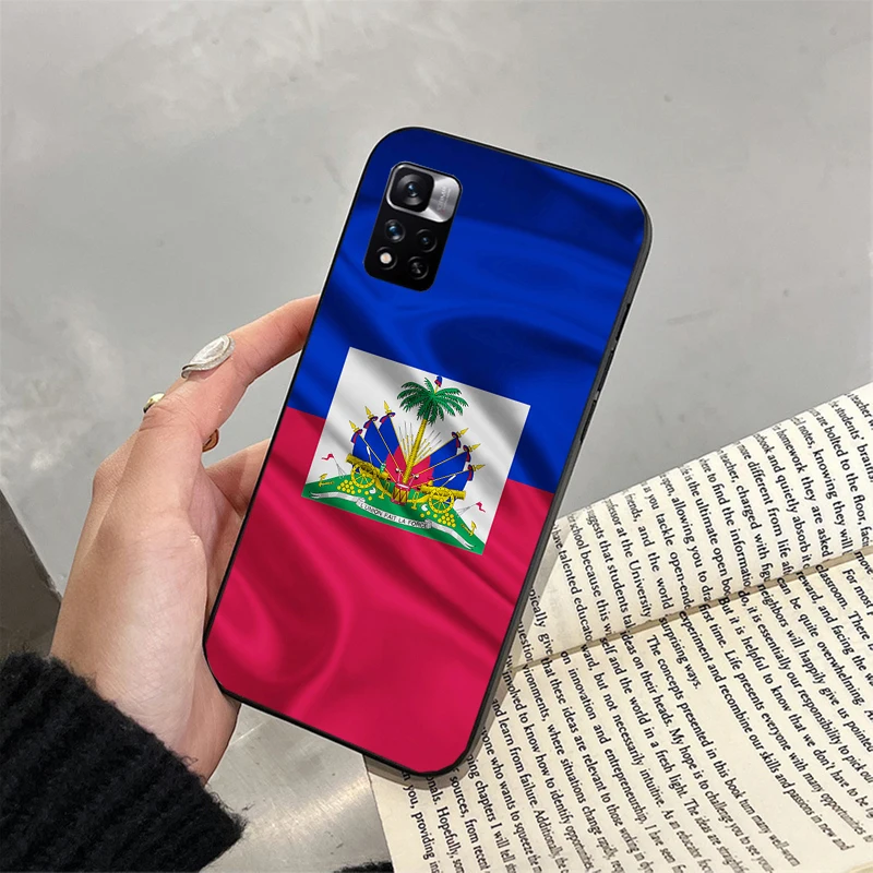 Haiti Flag Phone Case for Xiaomi Redmi Note 13 12 Pro 11S 11 10 Pro 9Pro Note9 10S  Redmi 10 9C 9A Funda