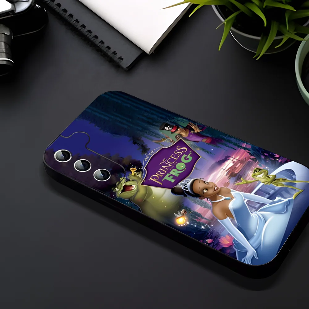 P-Princess And Frog Phone Case For Samsung Galaxy A52 A12 A51 S21 Edge S22ULTRA S23 S20LITE Plus Ultra Black Cover