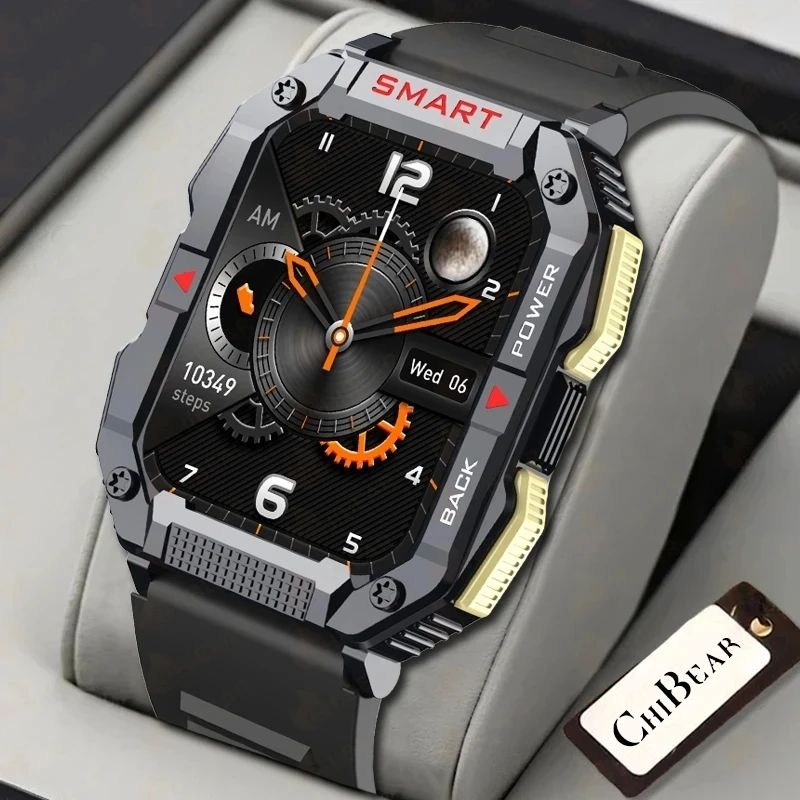 Chibear Bluetooth Call Smart Watch Männer 1,83 Zoll HD-Bildschirm wasserdicht Sport Fitness Tracker