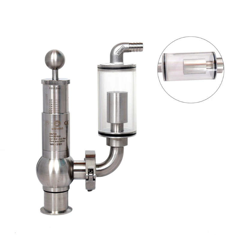 304 Beer Equipment Safety Valve Brewing Pressure Relief Valve