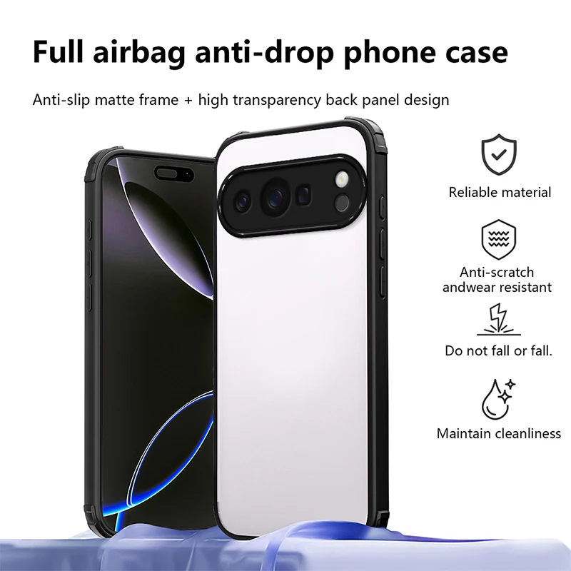 

Модный новый прозрачный чехол для Google Pixel 9A Pixel 10 Pro XL, прозрачный противоударный мягкий чехол для телефона Google Pixel 10 Pro