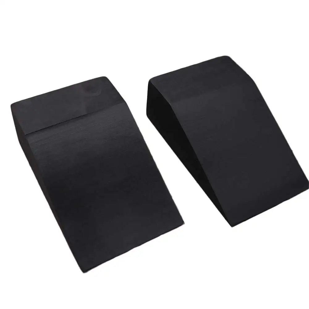 1 pair High Density Yoga Wedge Blocks Non-slip Solid Color EVA Gym Blocks EVA Lightweight Lightweight Yoga Wedge Balance