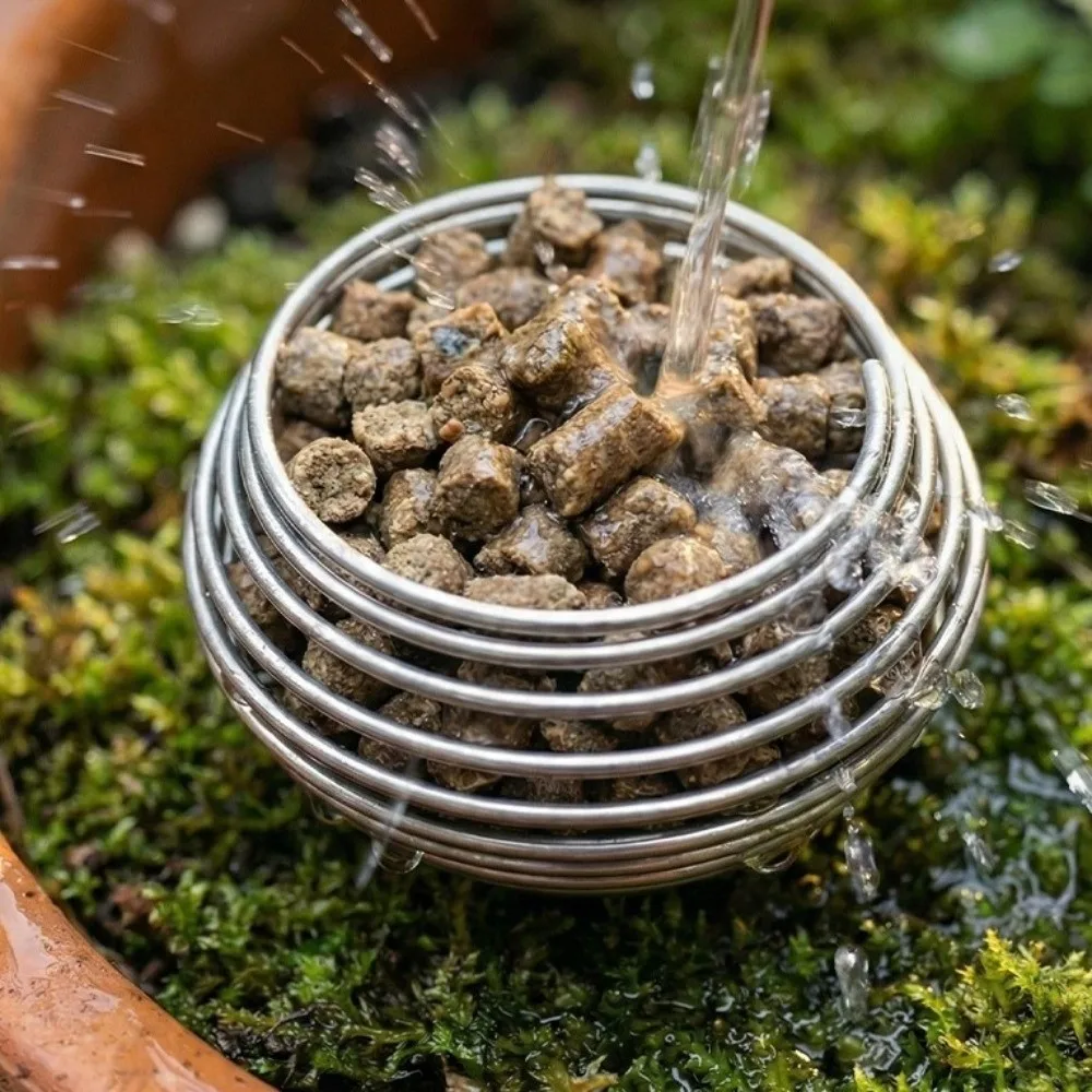 

10Pcs Stainless Steel Automatic Fertilizer Box Column Shape Resisting Rust Plant Growth Box Slow Release Fertilizer Storage Box