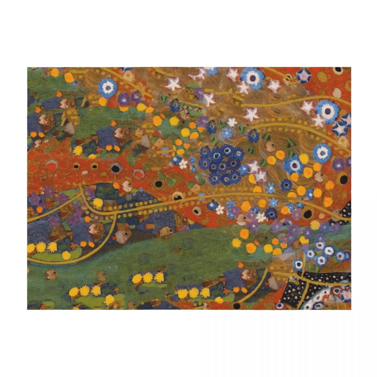 

Gustav Klimt Water serpents II texture design Throw Blanket Thermal anime Cute Plaid Blankets