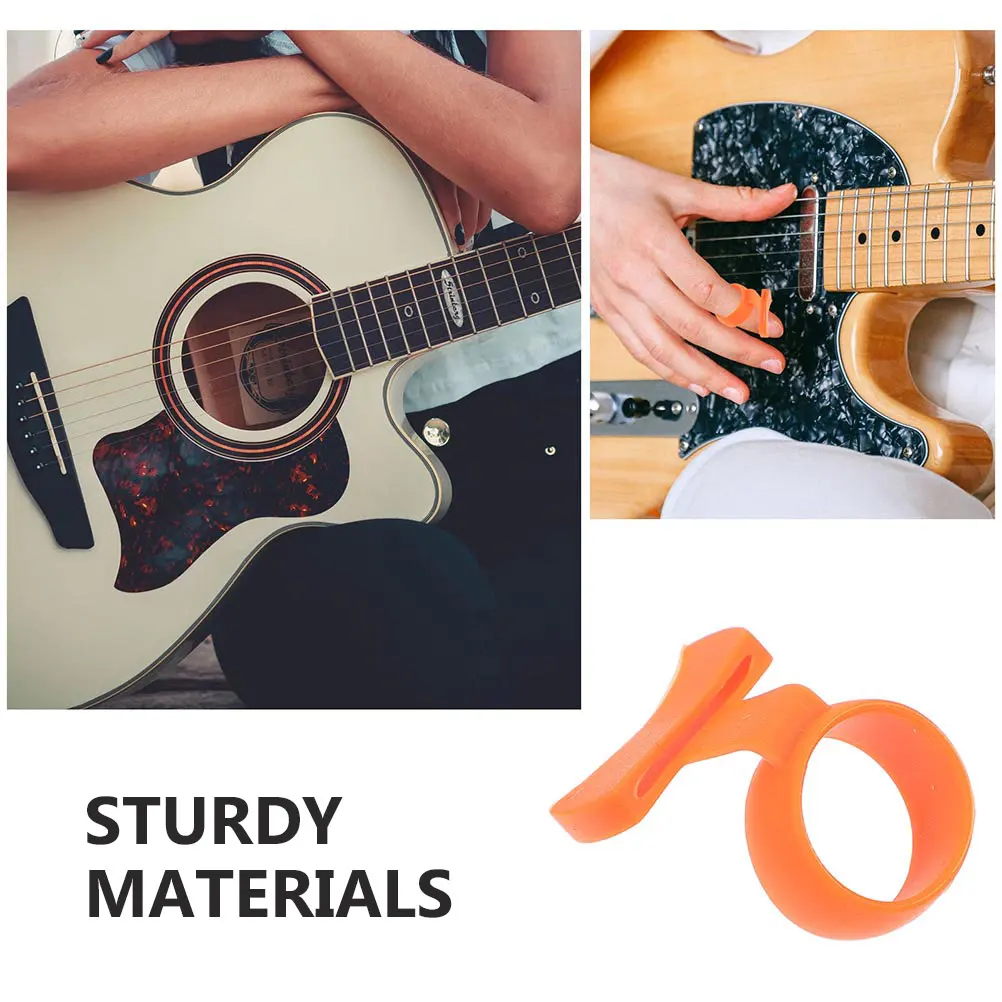 

Non-slip Finger Cots Guitar Pick Holder Display Stand Acoustic Case Anti-s Picks Silica Gel Electric