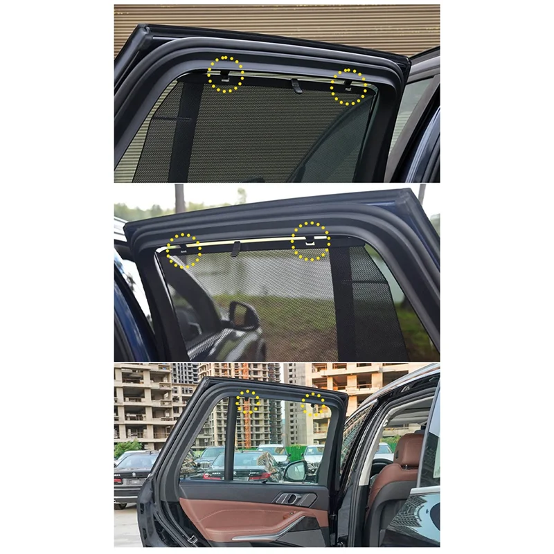 تصاعد مشبك لسيارات BMW X5 G05 X6 G06 الباب الخلفي نافذة الظل خطاف ستائر الأسطوانة أعمى 51357479511