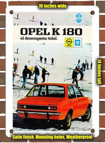 METAL SIGN - 1975 Opel K 180 Total performance - 10x14 Inches