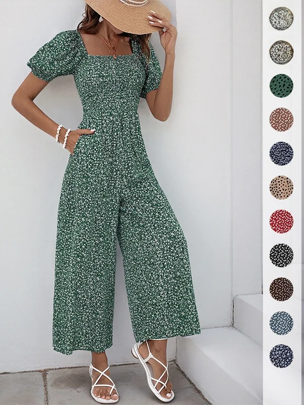 

Летние модные брюки-комбинезон с принтом, женская одежда, уличный стиль, длинные брюки миди, тонкая модель из полиэстера