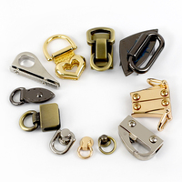 5Pcs Metal Side Clip Buckles Bags Strap KeyChain Adjustable Hangers with Screw Hook Handbag Purse Clasp DIY Sewing Accessories