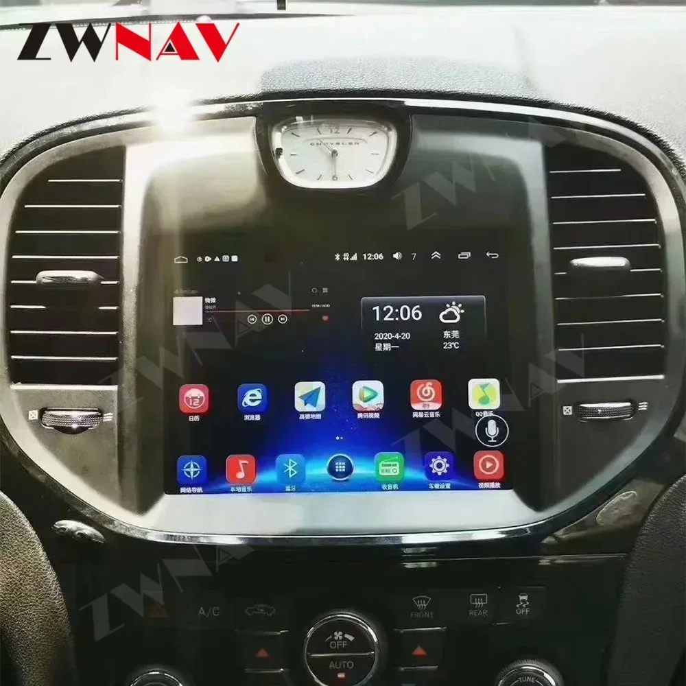 ZWNAV  2 Din Radio Stereo Receiver Android 10 For Chrysler 300C 2010 2011 2012 2013 - 2021 GPS Player Video Receiver Head Unit