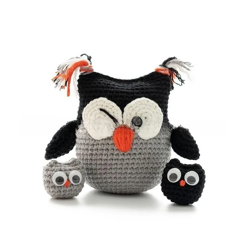 Crochet DIY Wool Material Bag Making English Instruction Doll Material Bag Owl knitting and Crochet Crochet Yarn