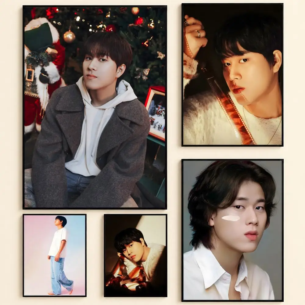 Lee Mu-Jin Korean Ballad Singer Poster Self-adhesive Art Waterproof Paper Sticker Coffee House Bar Room Wall Decor