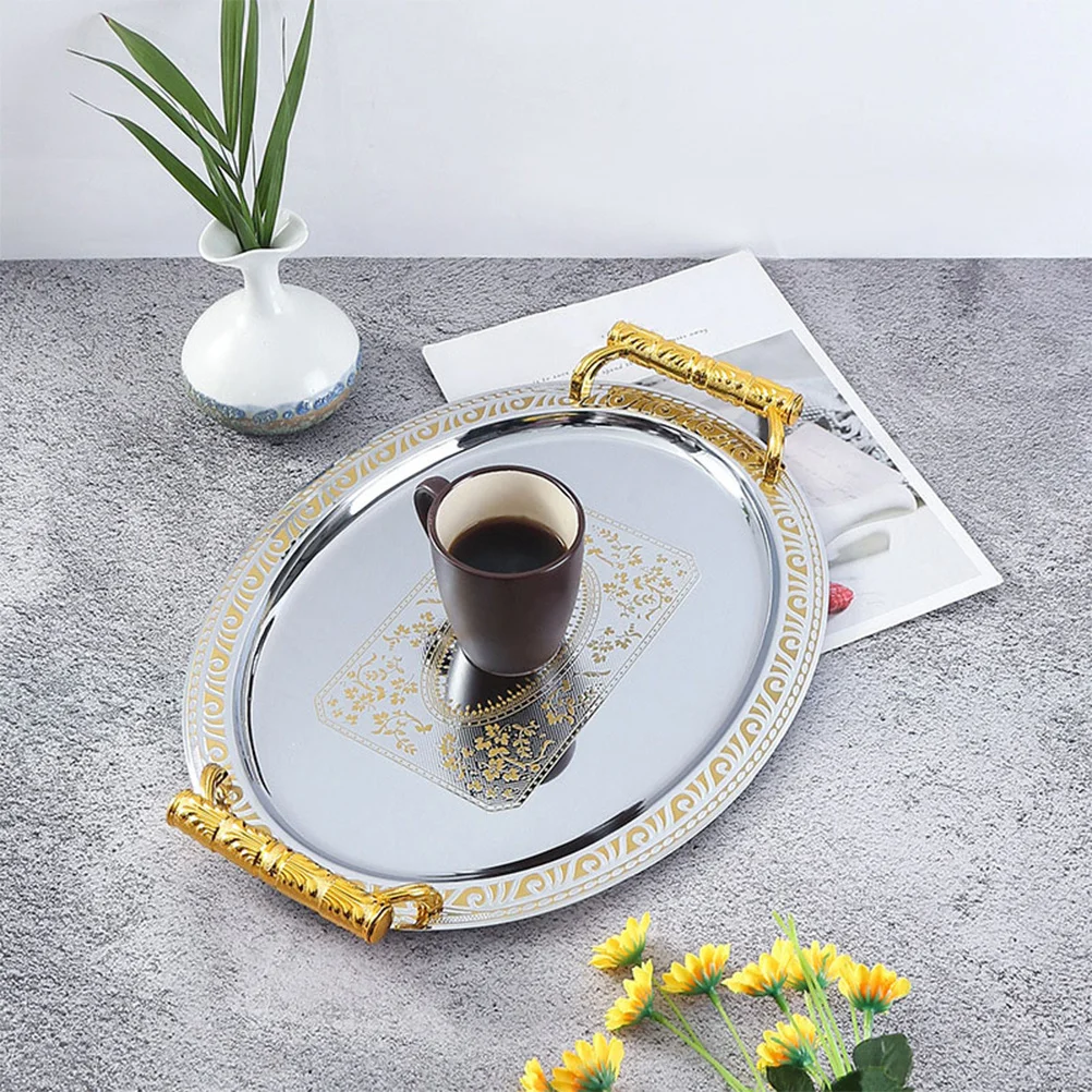 

Creative Stainless Steel Snack Tray Modern Decorative Plate for Appetizers Chocolates Nuts Desktop Fruit Storage Utility Serving