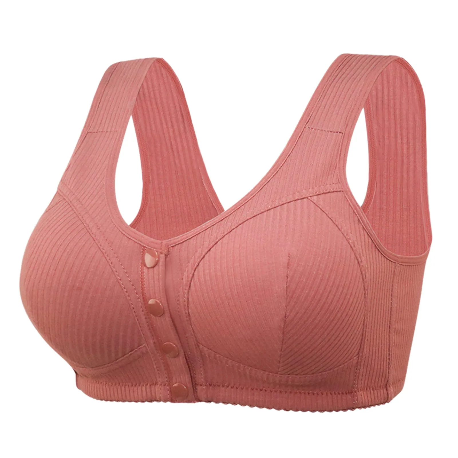 

Full Cotton Bras Front Closure Vest Brassiere Female Intimates Women Underwear Soft Intimate Plus Size Bras For Women Wide Strap