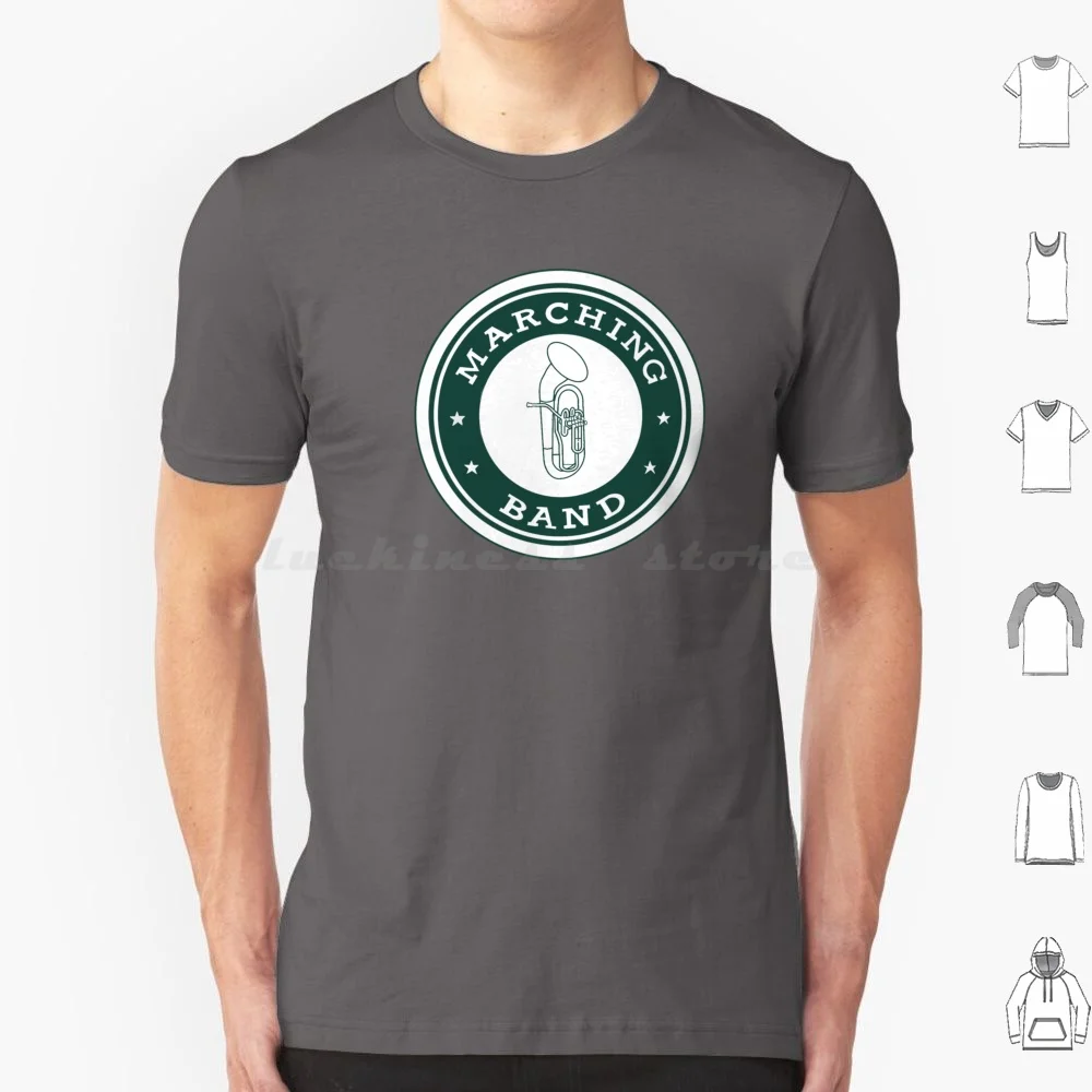 State Marching Band Hooahs T Shirt Cotton Men Women DIY Print State Msu Marching Band Hooahs Baritones Euphoniums Music