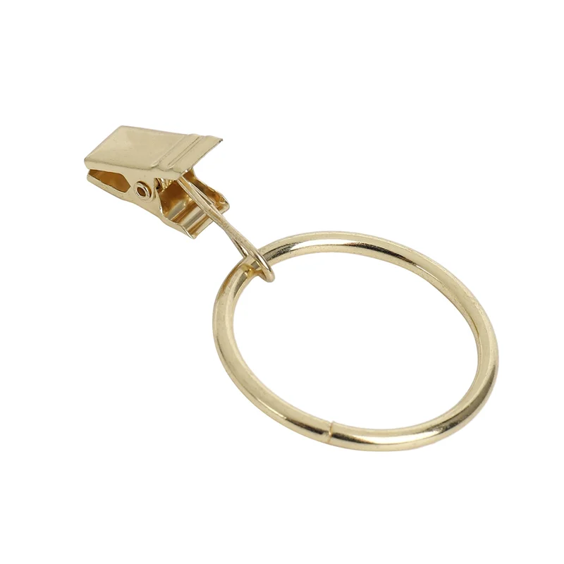 

Y50A-120PCS Кольца для штор с зажимами, прочные зажимы для драпировок, крючки на кронштейне натяжного стержня, внутренний диаметр 1,26 дюйма