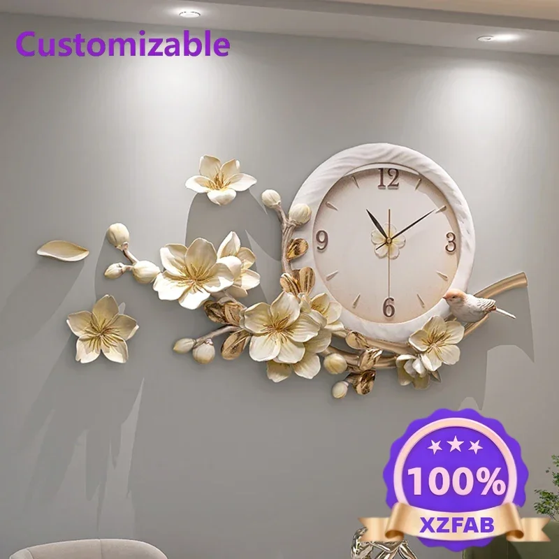 Factory Direct 2026 Living Room Wall Clocks Luxury Digital Large Cute Korean Interior Wall Watch Creative Minimalist Reloj De Pa