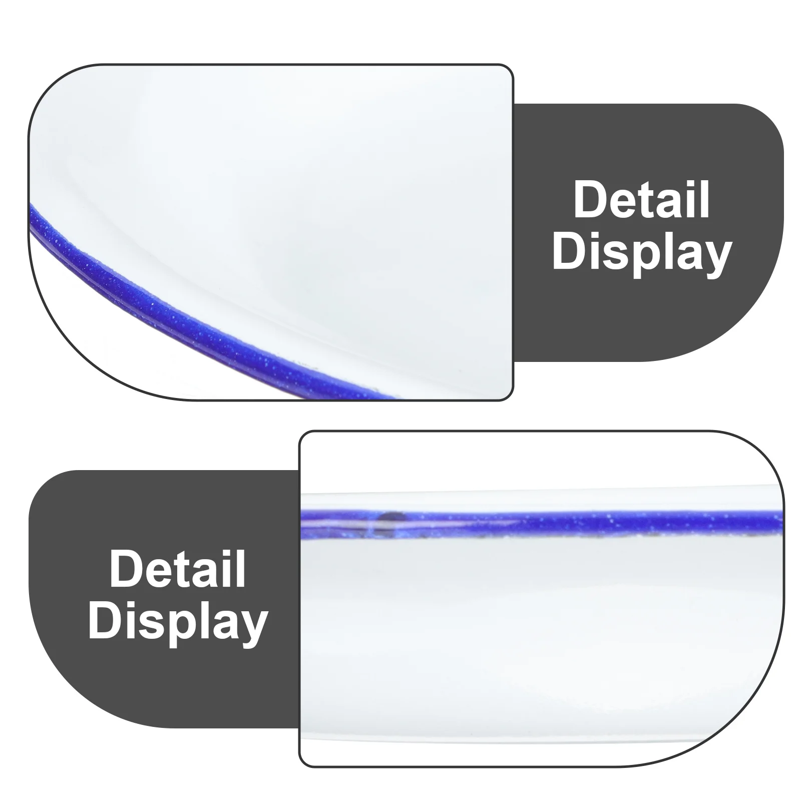 

4Pcs Enamel Plates Vintage Design Multi-Function Food Serving Dishes Fruits Snacks Home Hotel Enamel Plates Food Serving Dishes