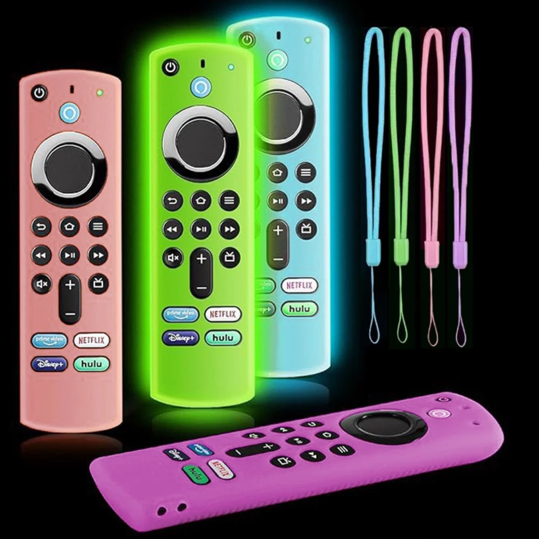 Silicone luminous remote control cover for Alexa Voice Remote (3rd Gen) L5B83G 2021 Release, Fire TV Stick 4K 2nd Gen (2021)