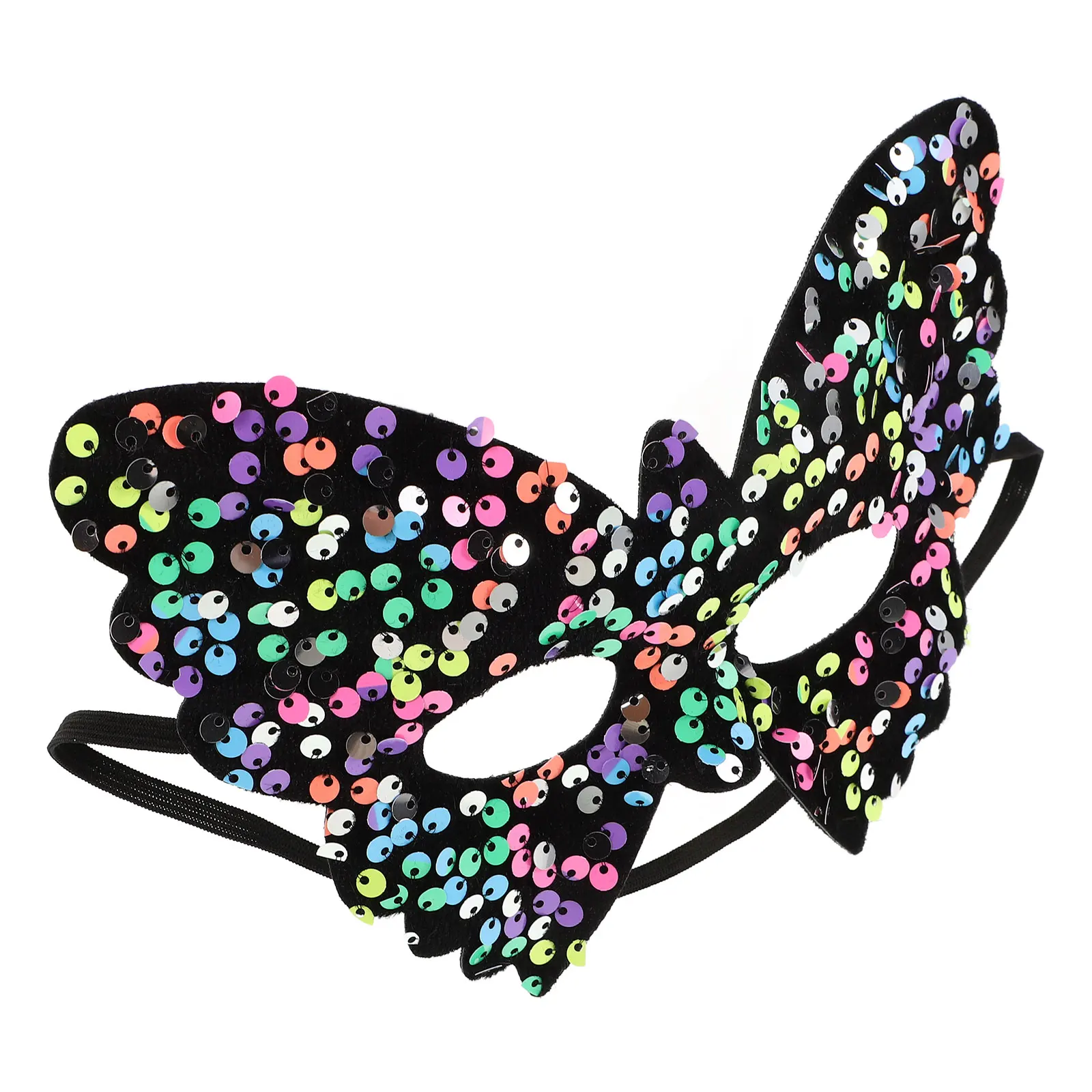 

Sequin Masquerade Masks for Women Butterfly Party Prop Blue Polyester Cosplay Mask Halloween Lady Eye Cover