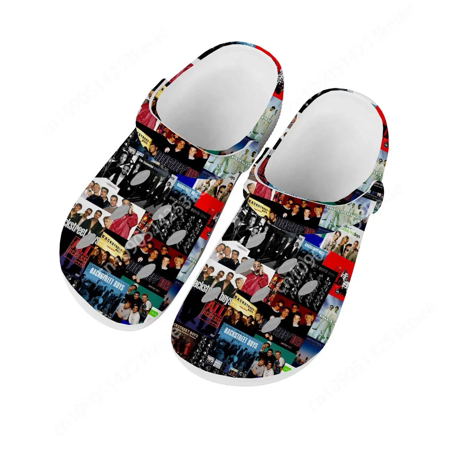 Backstreet Boys Pop Band Bsb Home Clogs Custom Water Shoes Mens Womens Teenager Shoes Clog Breathable Beach Hole Slippers White