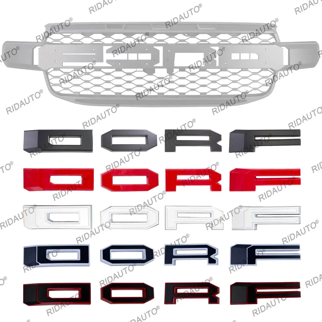 

4 Letters（Can Be Used For Modification）Fit For FORD RANGER Grill Pickup Truck For Raptor Style 2022 2023 Raptor Modifying Grille