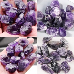 Natural Deep Amethyst Crystal Minerals Landscape Rock Specimen Raw Mineral Decorative Irregular Shape Bulk Stone Home Decor