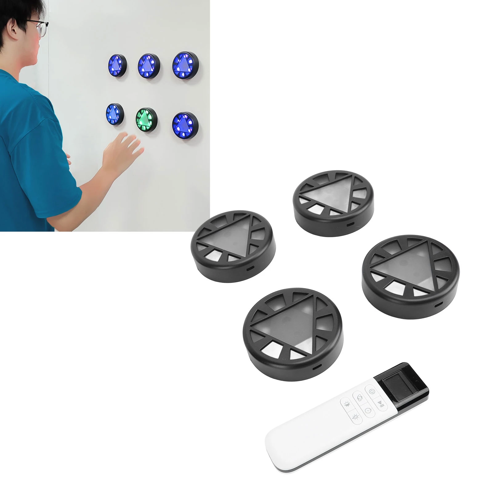 

Responsive Training Light 6 Functions Agile Training Lamp Remote Control 5 Light Colors Remote Control Sport Agility Light