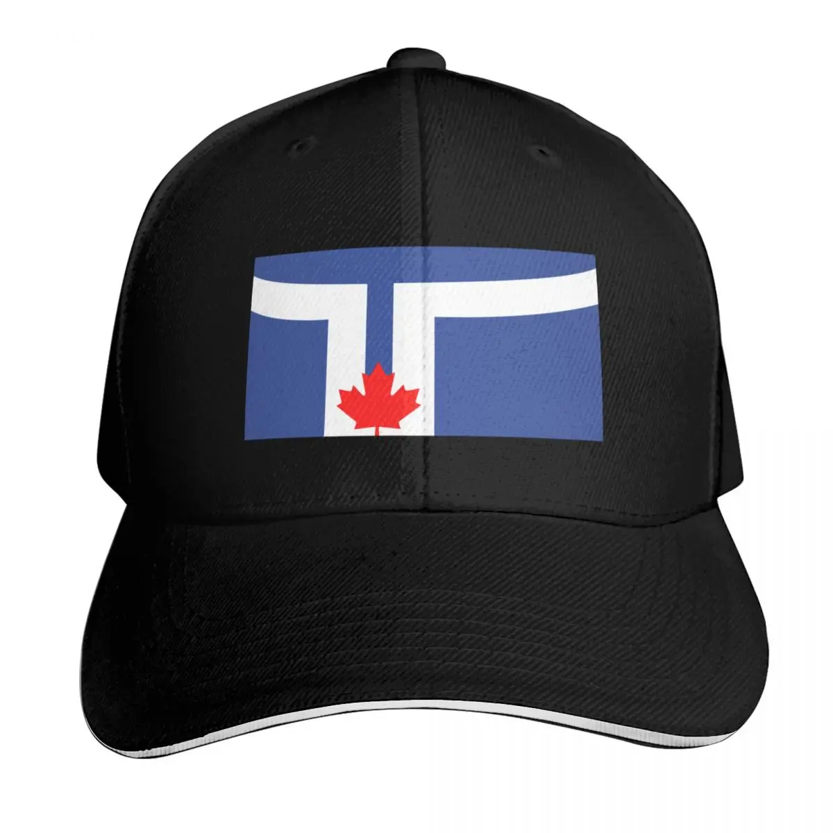 Flag of Toronto, Canada Baseball Cap Contrast Two Tone Brim Snapback Flat Bill Strapback Dad Hat