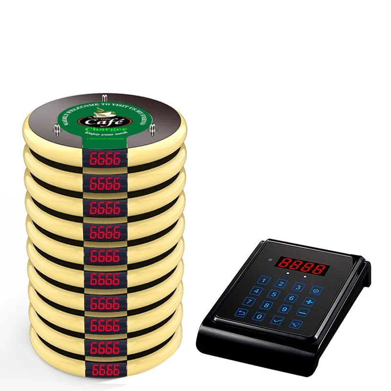 Artom Pager System With Waterproof Logo For Fast Food Restaurant Coffee Shop