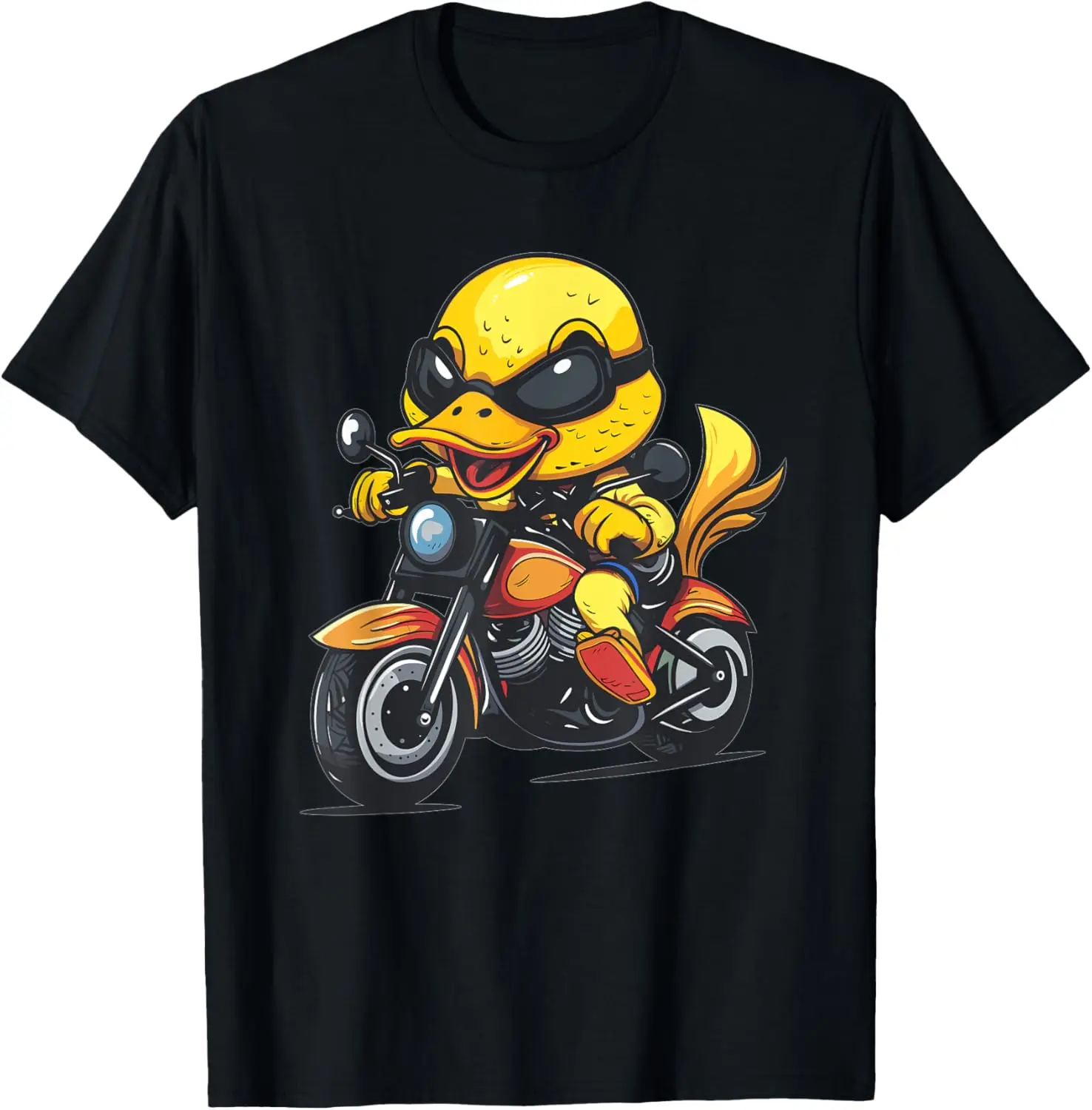 

Cute Motorcycle Duck T-Shirt