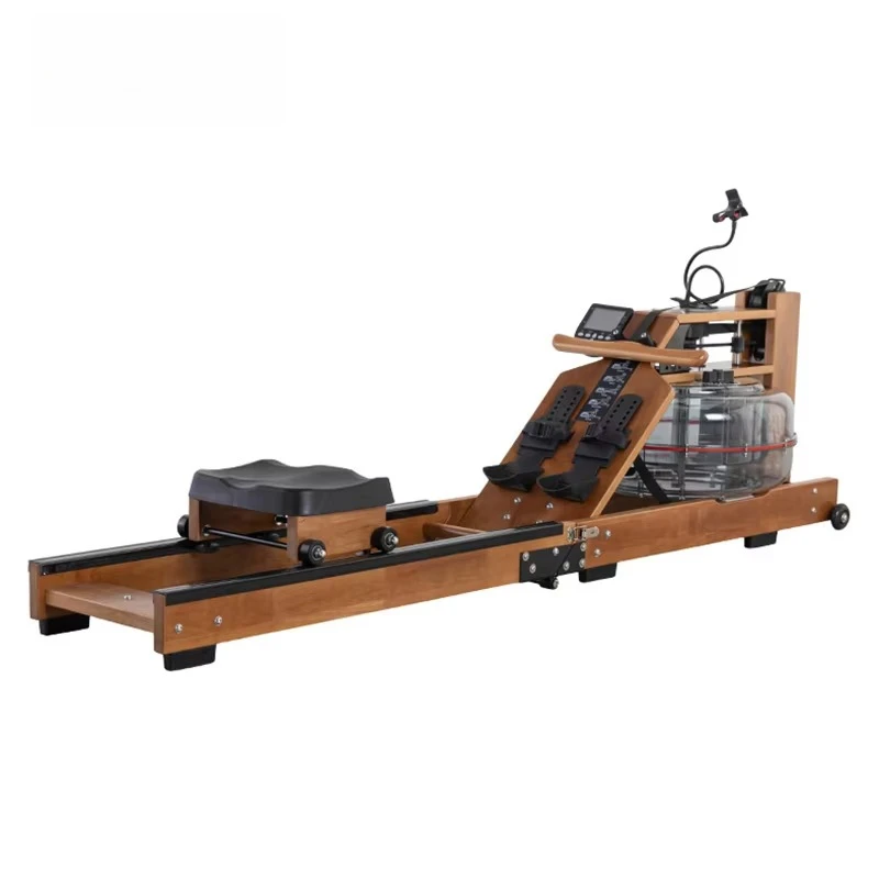 

Rowing Machine Foldable, Wooden Water Tank Resistance Cardio Rowing Machine for Home Gym, Professional Indoor Fitness Equipment