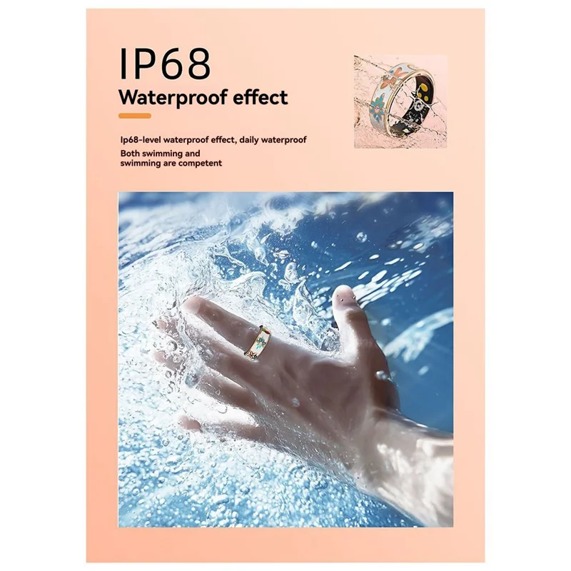 B47C حلقة ذكية للنساء لون المينا براعة قياس الأكسجين في الدم ضغط الدم مراقبة النوم أوضاع متعددة رقم. 11 #2