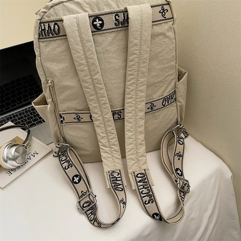 Mochila elegante para mujer, mochila informal ligera y duradera de gran capacidad para ir al trabajo, mochila para estudiantes