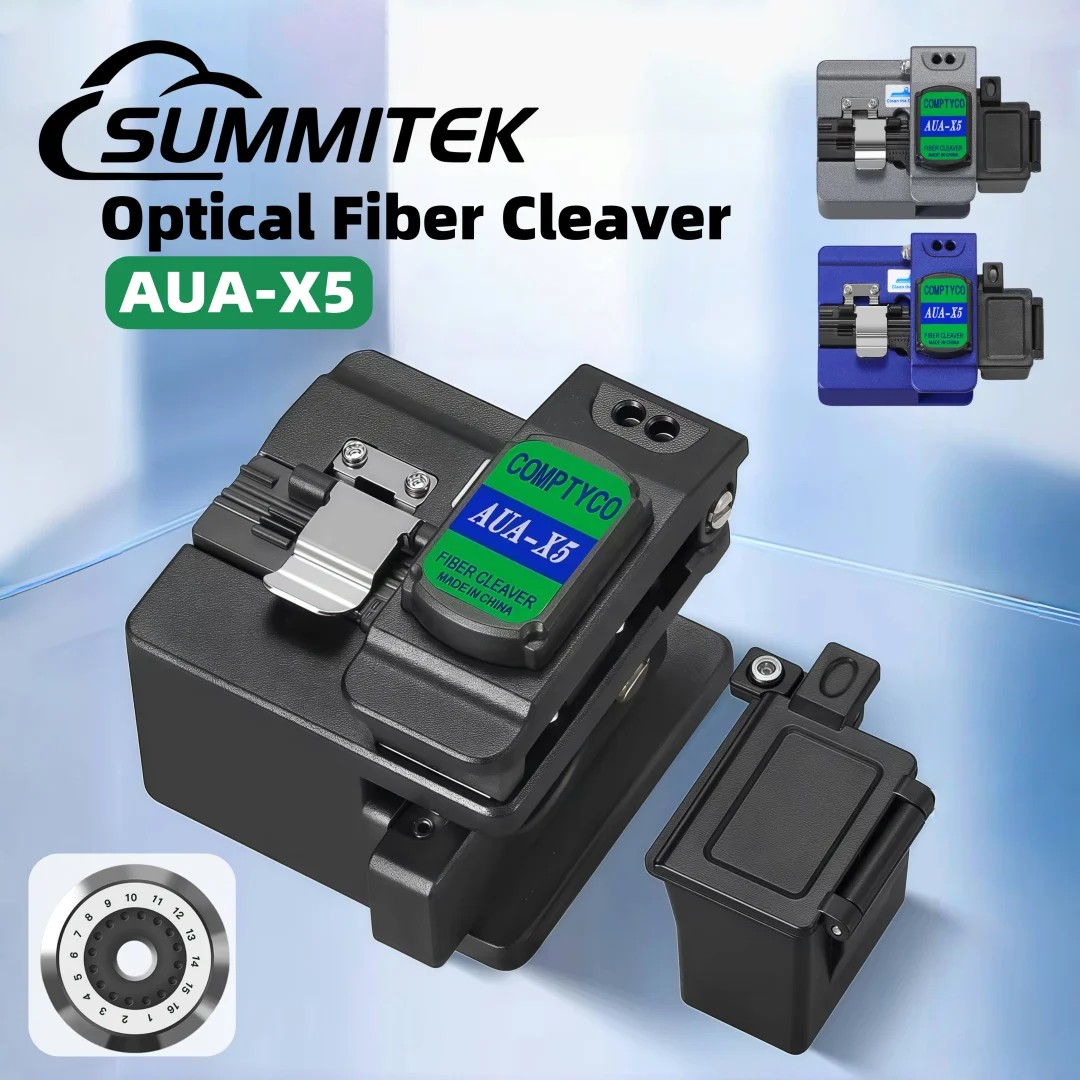 SUMMITEK New FTTH High Precision cutting tool AUA-X2/X5 Optical Fiber Cleaver Cable Cutting Knife Fiber Cleaver