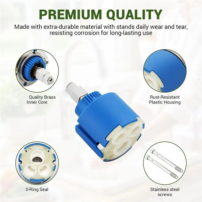【THANKSGIVING DAY】For Grohe 46048000 Faucet Cartridge Replacement 1Pc For Single Handle Mixing Valve 46Mm