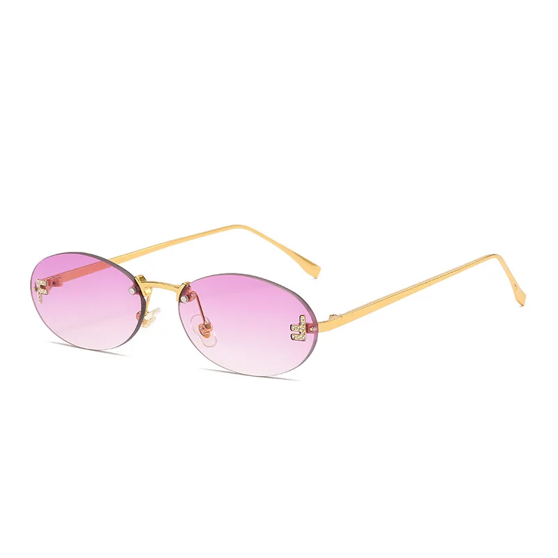 Zirosat 8115 randlose Sonnenbrille Männer Frauen Legierung optische verschreibung pflicht ige Brillen fassungen Brillen