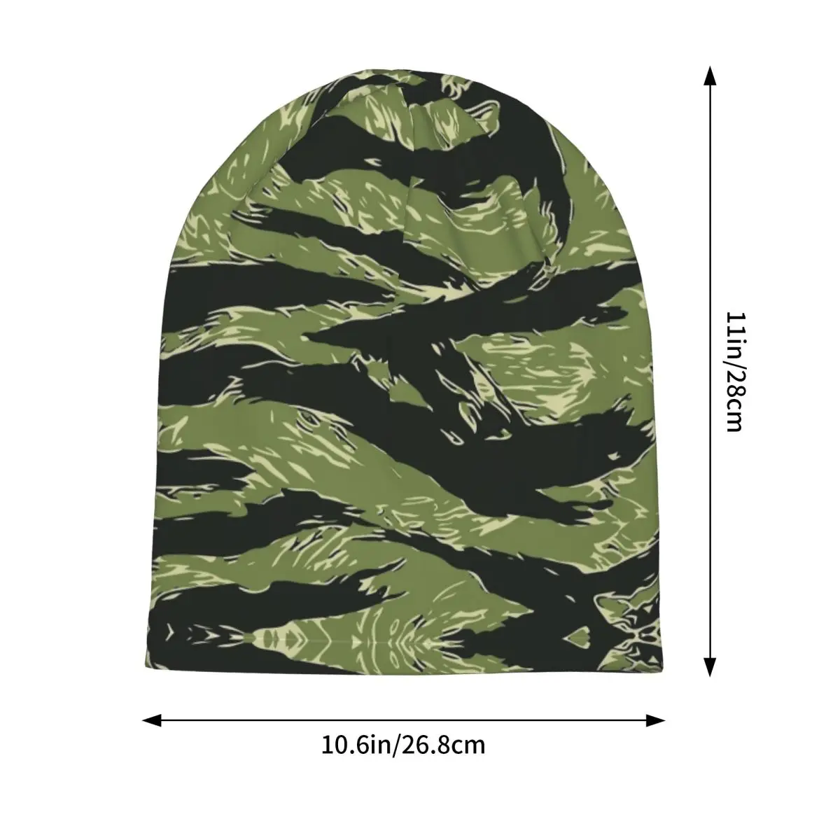 Tiger Stripe Camo Bonnet Hat Fashion Ski Skullies berretti cappelli Unisex Warm Dual-use Cap