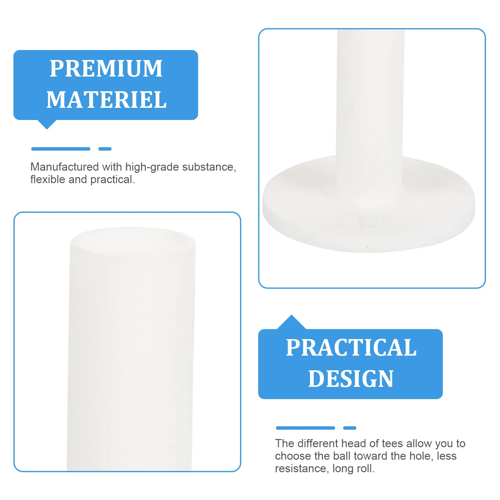 5 قطعة تي شيرتات الغولف عالية الجودة تقف أصحاب سيليكون مرنة طلقات أقوى أقل المقاومة أدوات الغولف الغولف تيز #4